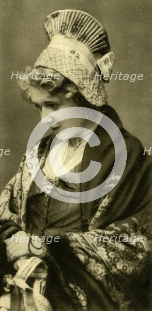 Woman in traditional costume, Lower Austria, c1935.  Creator: Unknown.