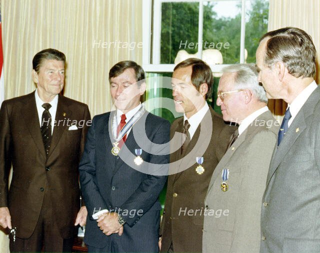 President Reagan Presents Medals, 1981. Creator: NASA.