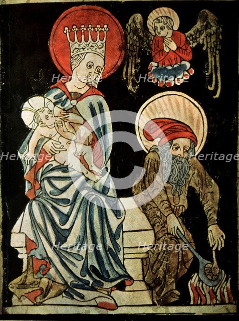 'Rest on the Flight into Egypt', c1410. Artist: German Master