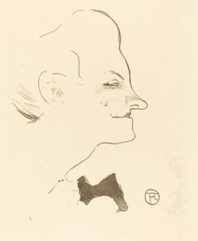 Yvette Guilbert, 1893. Creator: Henri de Toulouse-Lautrec.