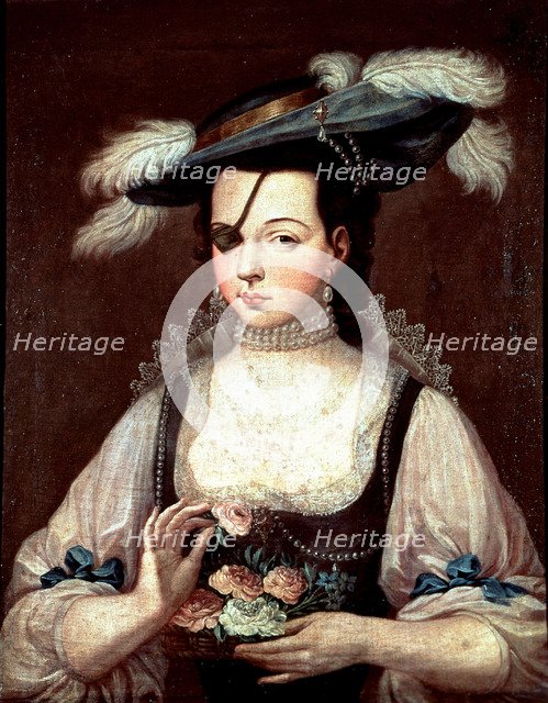 Ana Mendoza y de la Cerda called Princess of Eboli (1540-1591), oil painting, collection Duke of …