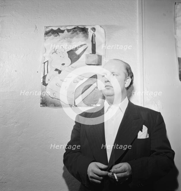 Portrait of Edwin A. Finckel in his home, Greenwich Village, New York, N.Y., ca. July 1946. Creator: William Paul Gottlieb.