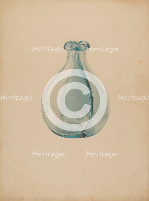 Gemel Bottle, c. 1937. Creator: Alvin Shiren.