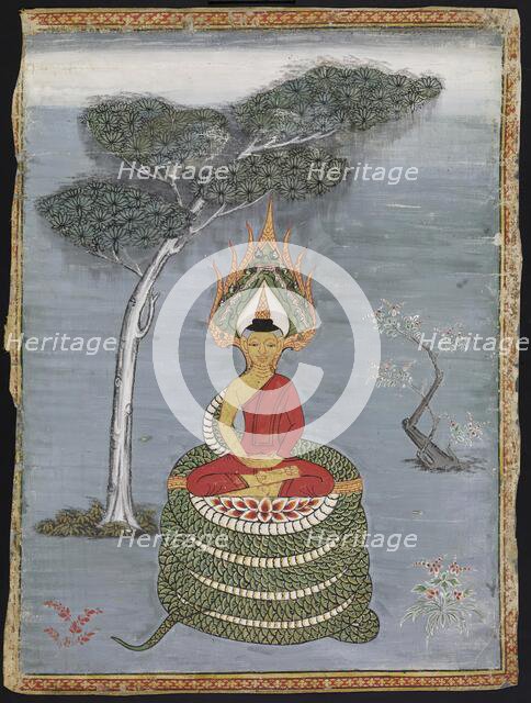 Buddha Mucalinda, 19th Century. Creator: Unknown.