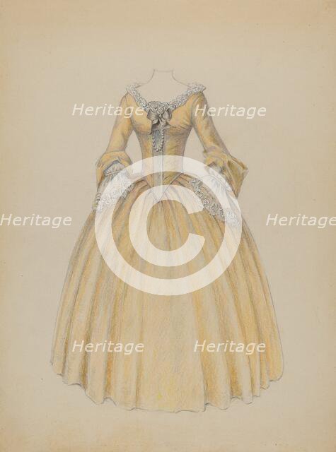 Dress, c. 1940. Creator: Jessie M. Benge.
