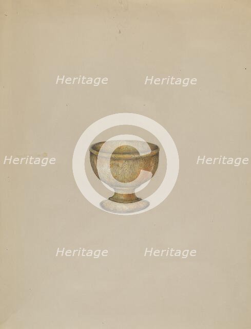Salt Cup, 1935/1942. Creator: Henry Meyers.
