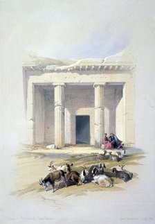 'Entrance to the Cave of Beni Hassan', 19th century. Artist: David Roberts