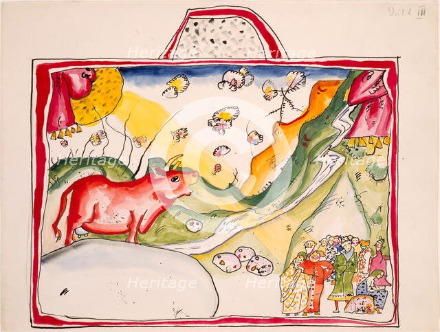 Aquarell für Violett (Bild III), 1914. Creator: Kandinsky, Wassily Vasilyevich (1866-1944).