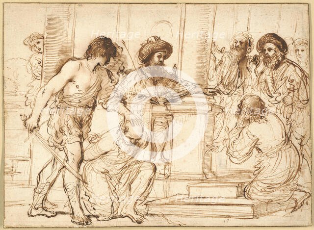 Damon and Pythias, 1632. Creator: Guercino.