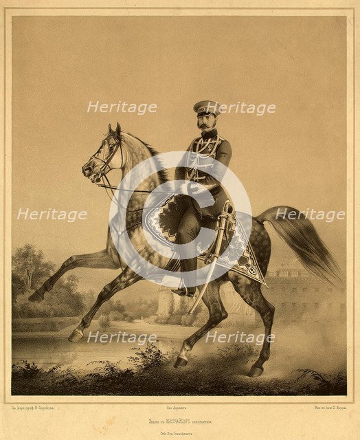 Portrait of Emperor Alexander II (1818-1881), 1860s-1870s. Artist: Borel, Pyotr Fyodorovich (1829-1898)