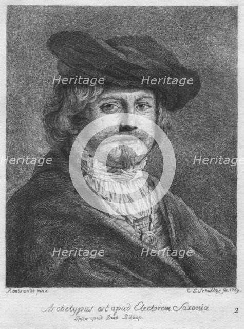 'Archetypus est apud Electorem Saxonie. Lipsice apud Duck Bibliop', 1769. Artist: Christian Gottfried Schulze.