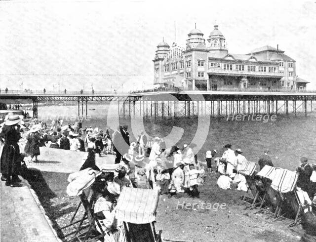 A Favourite North Wales Resort: the Beach at Colwyn Bay, 1909. Creator: Unknown.