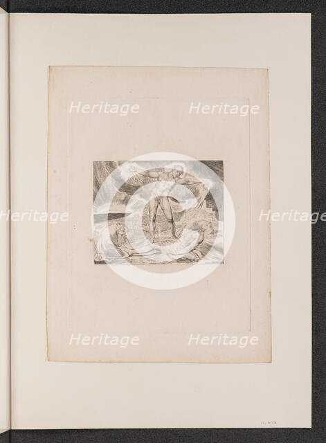 Satan Smiting Job with Boils, 1825. Creator: William Blake.