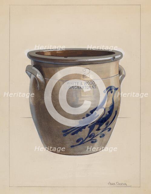 Crock, c. 1936. Creator: Charles Caseau.