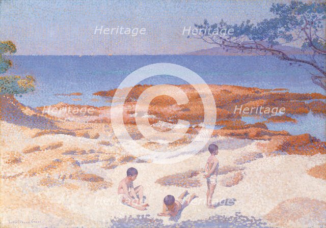 Beach at Cabasson (Baigne-Cul), 1891/92. Creator: Henri-Edmond Cross.