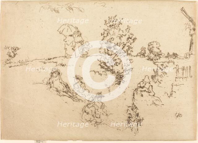 Ramparts, Sandwich, c. 1887. Creator: James Abbott McNeill Whistler.