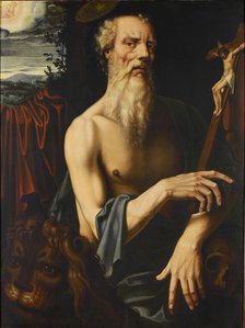 Saint Jerome, First Half of 16th cen.. Creator: Benson, Ambrosius (1495-1550).