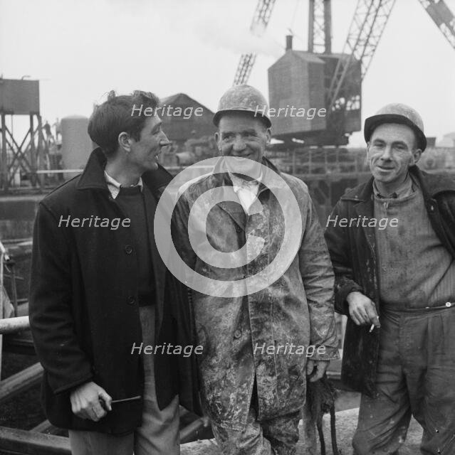 Portishead Dock, Portishead and North Weston, North Somerset, 02/1959. Creator: John Laing plc.