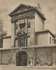 'Main Gate of St. Bartholomew's, London's Eldest Hospital', c1935. Creator: Donald McLeish.