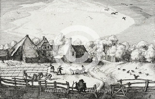 Bleaching Fields Beyond the Haarlem Woods, between circa 1611 and circa 1612. Creator: Claes Jansz Visscher.