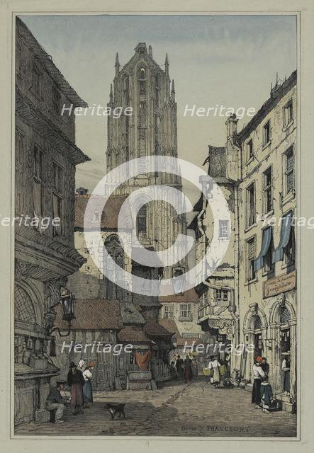 Facisimilies of Sketches made in Flanders and Germany: Dome, Francfort, c. 1833. Creator: Samuel Prout (British, 1783-1852).