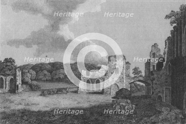 'View of part of  the Ruins of the Abbey of St. Agatha: near Eastby, Yorkshire', 1791. Artist: Unknown.