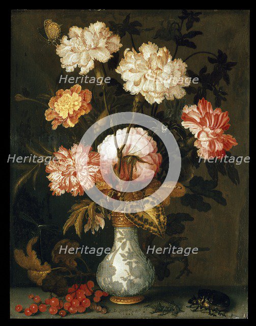A Vase of Flowers, 1620-1629. Artist: Balthasar van der Ast.