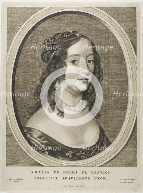 Amaliey of Solms, n.d. Creator: Cornelis de Visscher.