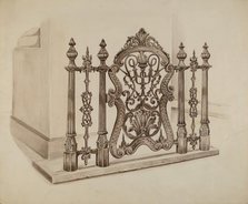 Cast Iron Gate, c. 1936. Creator: Al Curry.