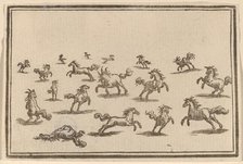 Horses Running, 1621. Creator: Edouard Eckman.
