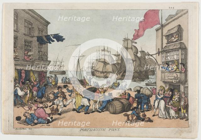 Portsmouth Point, 1814. Creator: Thomas Rowlandson (British, 1756-1827).