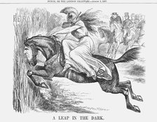 'A Leap in the Dark', 1867. Artist: John Tenniel