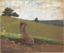 The Green Hill, 1878. Creator: Winslow Homer.