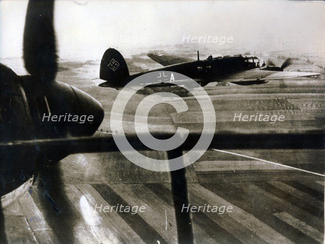 German aircraft on a reconnaissance mission, 1942. Artist: Unknown