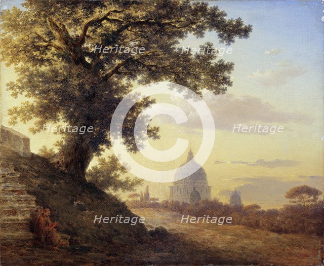 The Torquato Tasso's Oak in Rome, 1848. Artist: Vorobyev, Maxim Nikiphorovich (1787-1855)