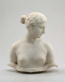 Unfinished bust of "The Greek Slave", n.d.. Creator: Hiram Powers.