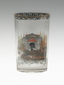Double-Walled Beaker, Russia, c. 1800/20. Creators: Aleksandr Vershinin, Bakhmetiev Crystal Works.