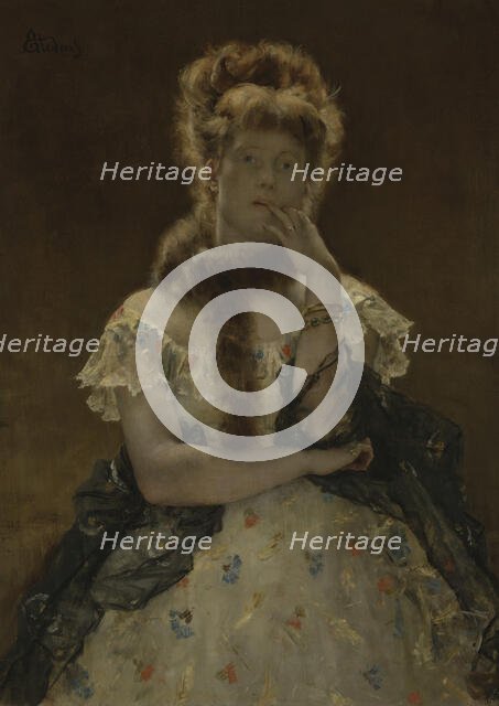 The Parisian Sphinx, 1875-1877. Creator: Alfred Stevens.