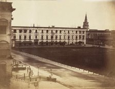 [Spence's Hotel & St. John's Cathedral, Calcutta], 1858-61. Creator: John Constantine Stanley.