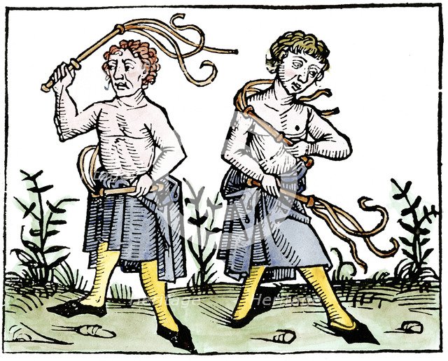 Flagellants, 1493. Artist: Unknown