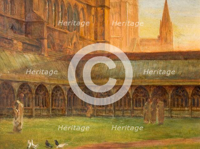 Lincoln Cathedral - The Cloisters, 1880. Creator: Edward R Taylor.