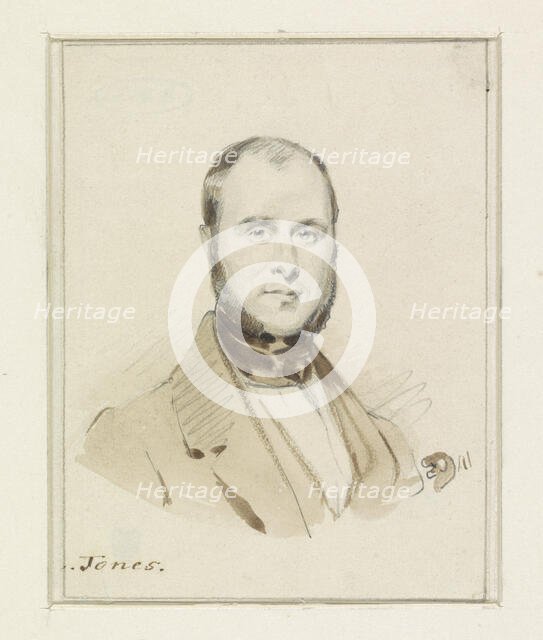 Portrait of Daniel Adolphe Robert Jones, 1841. Creator: Eugene Francois de Block.