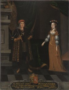 Albert III, 1443-1500, Duke of Saxony, Zedena, 1449-1510, Princess of Bohemia. Creator: Anon.