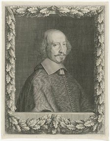 Portrait of Cardinal Mazarin, 1656. Artist: Nanteuil, Robert (1623-1678)