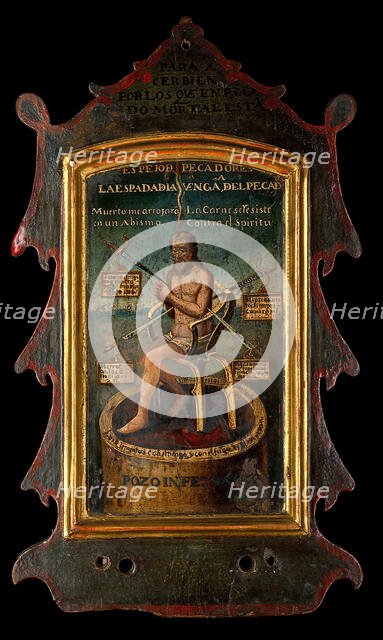 The mirror of sinners, the sword of vengeance of sin, c16th century. Creator: Unknown.