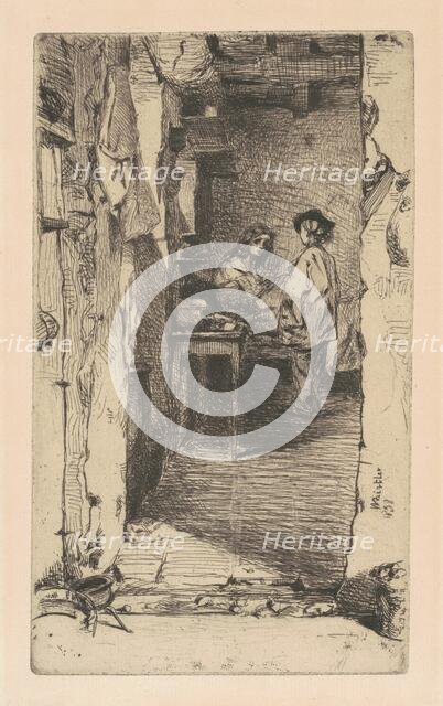 Rag Pickers, Quartier Mouffetard, Paris, 1858. Creator: James Abbott McNeill Whistler.