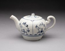 Teapot, Weesp, 1761/64. Creator: Weesp Porcelain Factory.