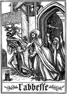 'The Abbess visited by Death', 1538. Artist: Hans Holbein the Younger
