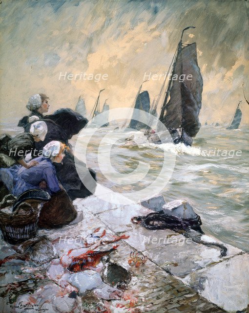 'The Fisherman's Wifes', 1896.  Artist: Hans von Bartels