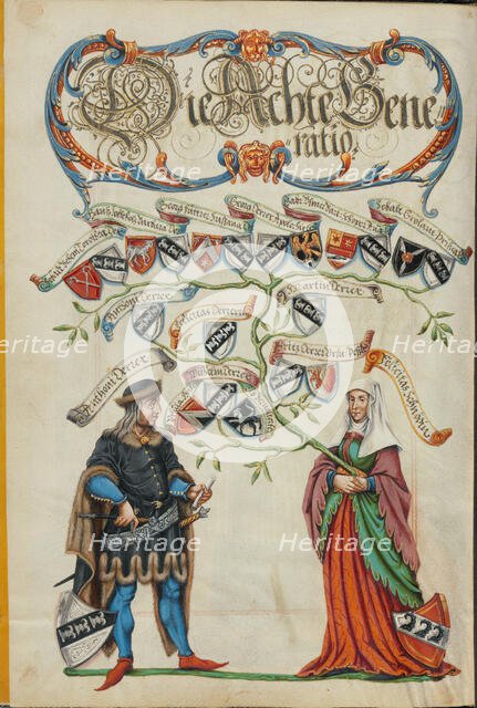 The Eighth Generation, Anthony Derrer, about 1626-1711. Creator: Unknown.